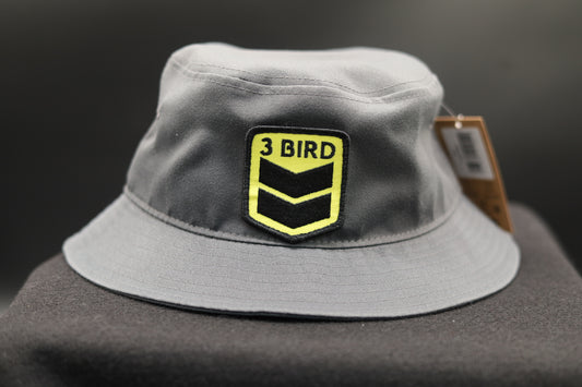 3 Bird Lifestyle Bucket Hat •Charcoal• 3 Bird Patch