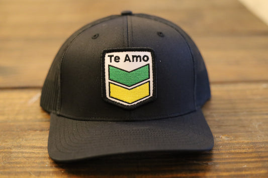 Richardson 112 Trucker Hat • Black • Te Amo (Jamaica)