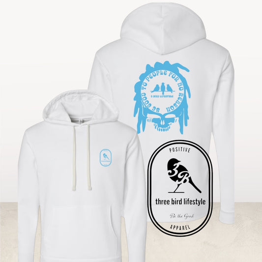 3 Bird Lifestyle Dread Head• Be Good To People For No Reason • White