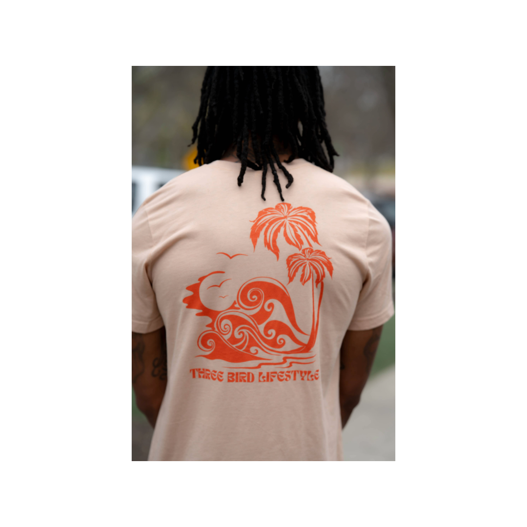 3 Bird Lifestyle T-Shirt • Wave • Heather Sand Dune