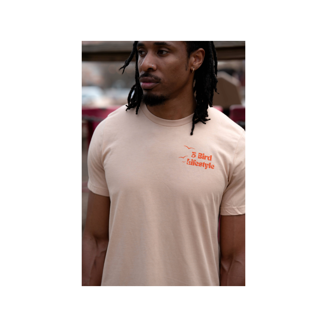 3 Bird Lifestyle T-Shirt • Wave • Heather Sand Dune